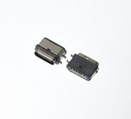 USB TYPE C 2.0 REC Single Row 6PIN (offset type, IPX7) Connector Part