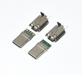 USB 2.0 TYPE C 16PIN  PLUG  +PCB+SHELL Part